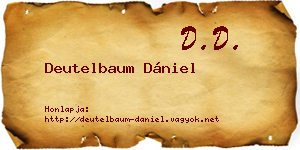 Deutelbaum Dániel névjegykártya